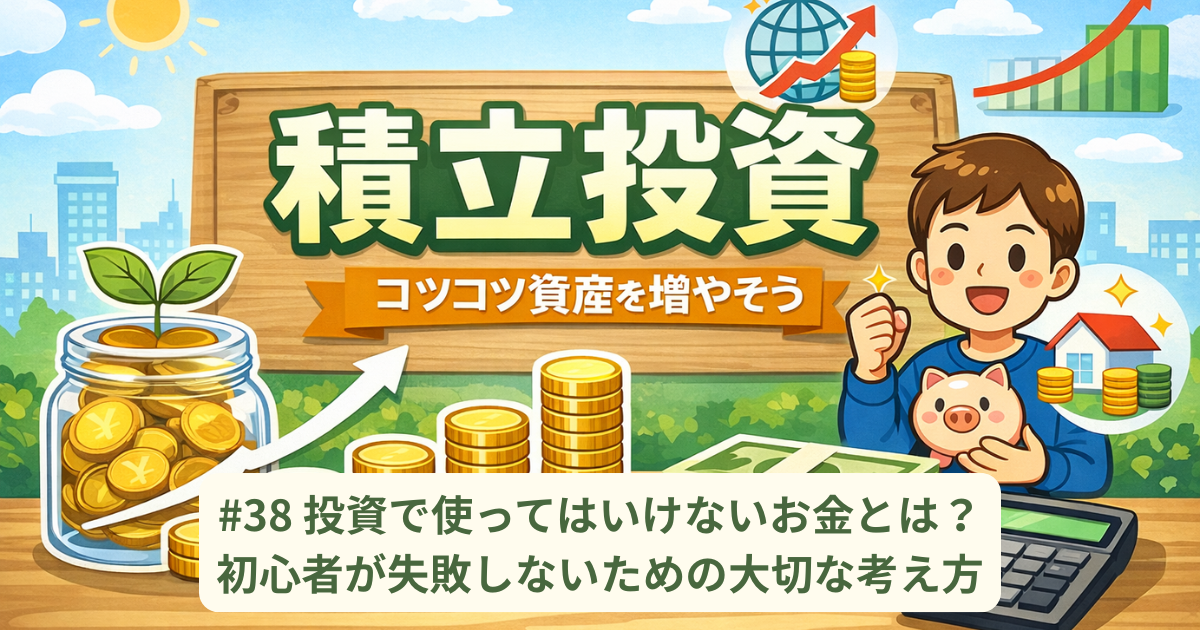 投資で使ってはいけないお金とは？投資初心者が失敗しないための大切な考え方