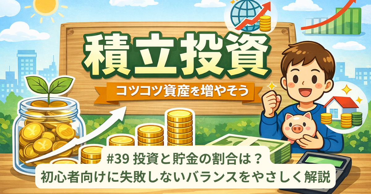 投資と貯金の割合は？初心者向けに失敗しないバランスをやさしく解説
